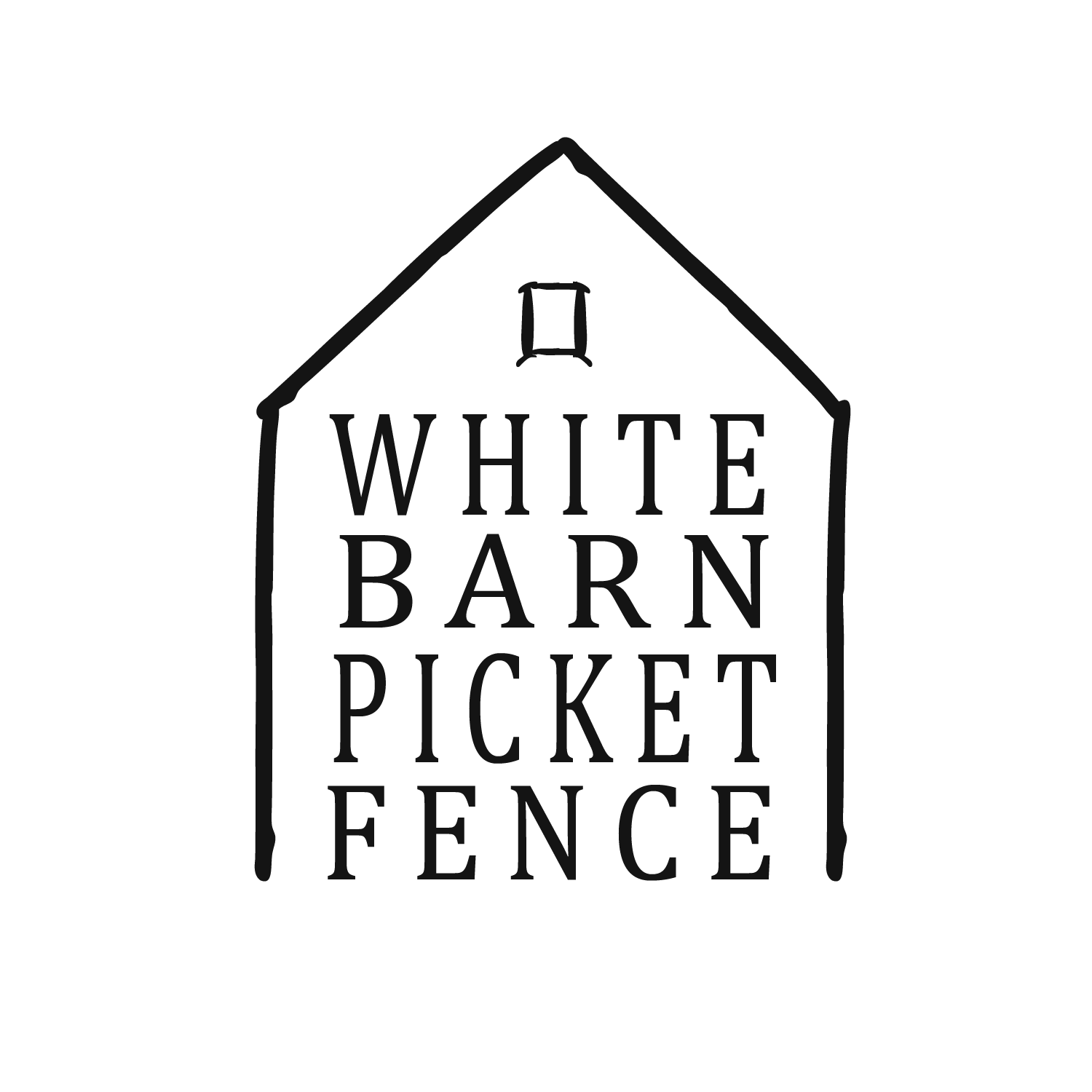 Home White Barn Picket Fence